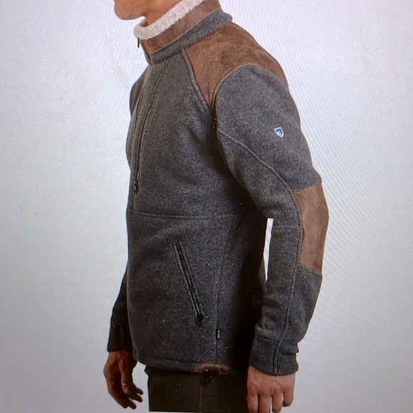 Kuhl Other - KUHL Mens Fleece Jacket W/ Suede MicroFleece on shoulders/elbows NWOT  Mens XL
